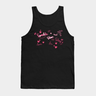 Girly Quote | Sparkle, Shine and Slay | Slayer | Graffiti Tank Top